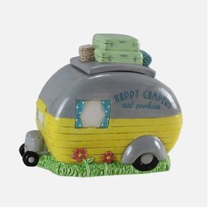 Travel Trailer “Happy Campers Eat Cookies” Cookie Jar